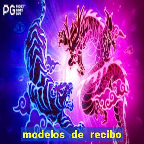 modelos de recibo de pagamento word